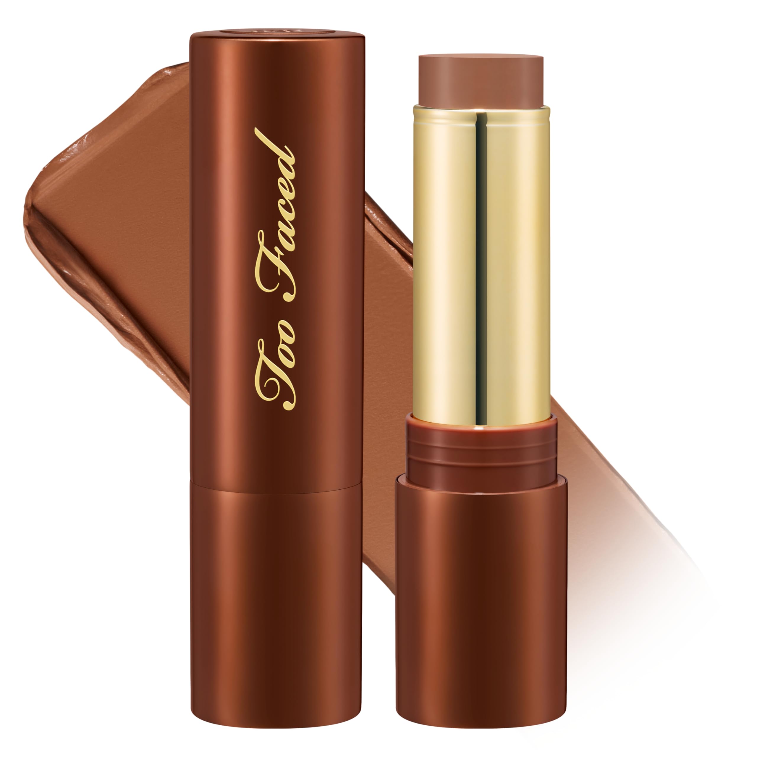 Too Faced Chocolate Soleil Melting Bronzing & Sculpting Stick | Cream, Lightweight + Vegan, 8.3ml - Damaged Box