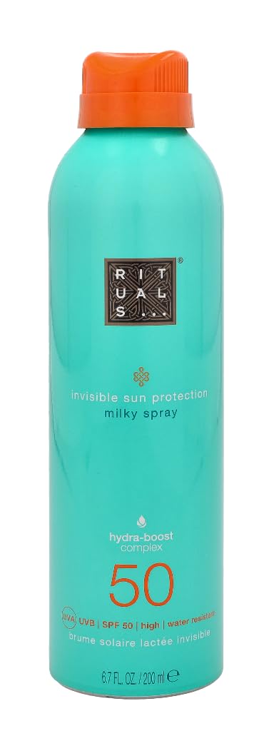 Rituals 1246-52487 Beauty Care The Ritual of Karma Sun Pretection Milk Spray SPF50 200 ml for Adults, Ideal for Long-Lasting Everyday Fragrance wear, 200 ml, spf50 - Damaged Box