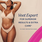 Veet Expert Cold Wax Strips 40 Count + 4 Wipes - Hair Removal Kit for Legs & Body - Sensitive Skin - Damaged Box