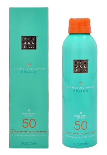 Rituals 1246-52487 Beauty Care The Ritual of Karma Sun Pretection Milk Spray SPF50 200 ml for Adults, Ideal for Long-Lasting Everyday Fragrance wear, 200 ml, spf50 - Damaged Box