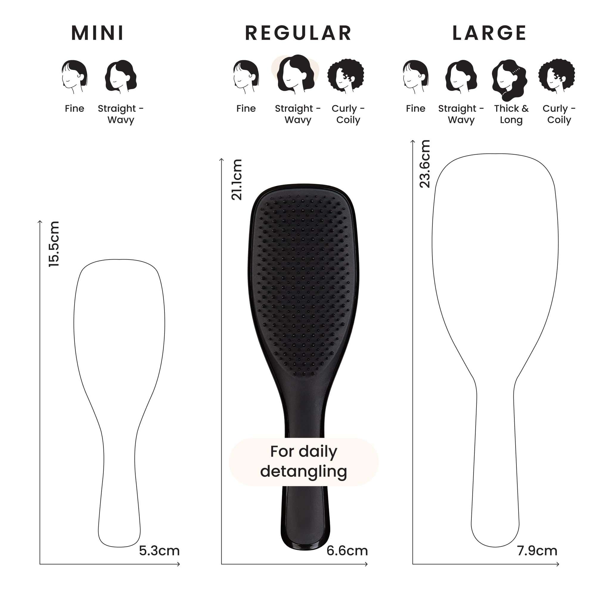 Tangle Teezer Ultimate Detangler Hairbrush - Liquorice Black - Wet & Dry Hair - Reduces Breakage & Knots - Damaged Box