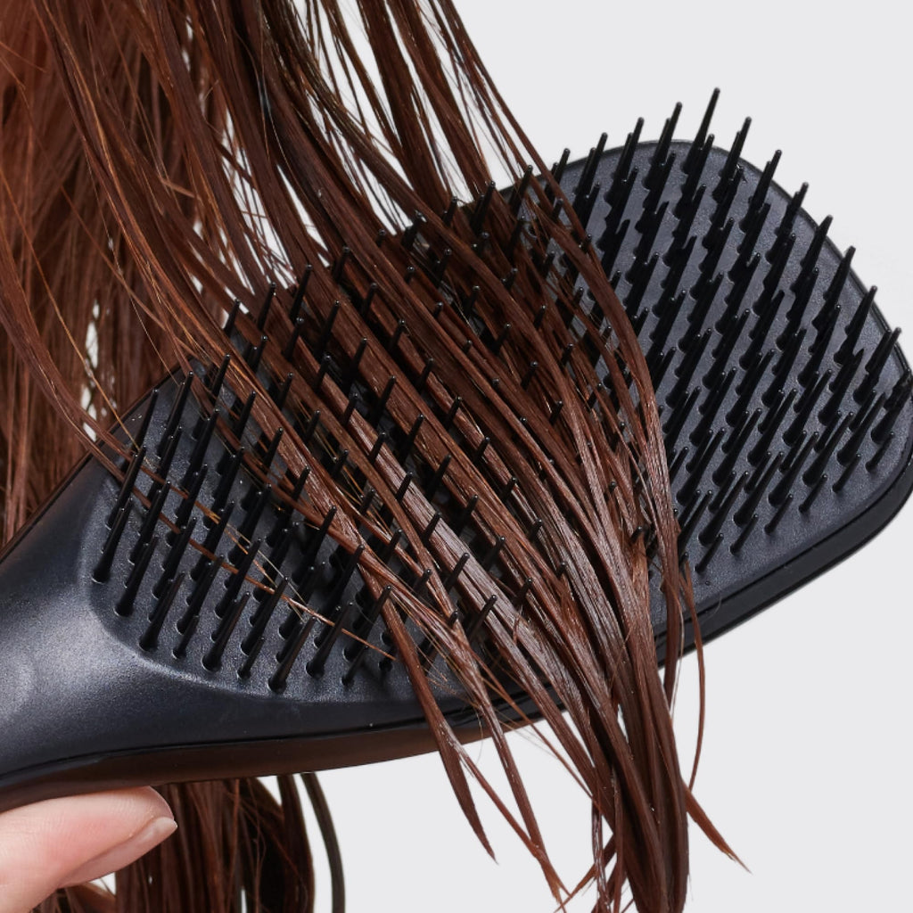 Tangle Teezer Ultimate Detangler Hairbrush - Liquorice Black - Wet & Dry Hair - Reduces Breakage & Knots - Damaged Box