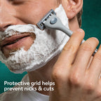 Wilkinson Sword Quattro Men's Razor Value Pack - Diamond Coated 4 Blades, Handle & 5 Refills - Damaged Box