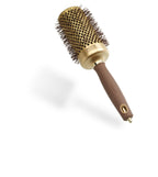 Olivia Garden Expert Blowout Shine - Gold & Brown - 65 - Ceramic Coated Round Brush for Smooth Blowout, Frizz-Free Hair & Radiant Shine
