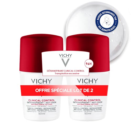 Vichy Deodorant Roll-On 48h Antiperspirant 2 x 50 ml - Damaged Box