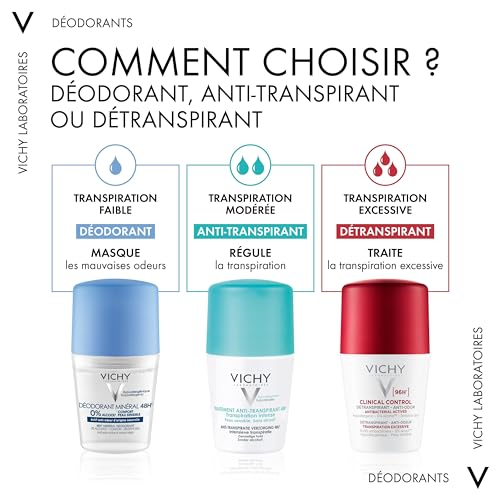 Vichy Deodorant Roll-On 48h Antiperspirant 2 x 50 ml - Damaged Box