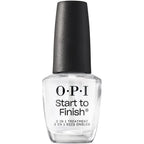 OPI Start to Finish 3-in-1 Nail Treatment - Base Coat, Top Coat & Strengthener with Vitamins A & E, Vegan 15ml