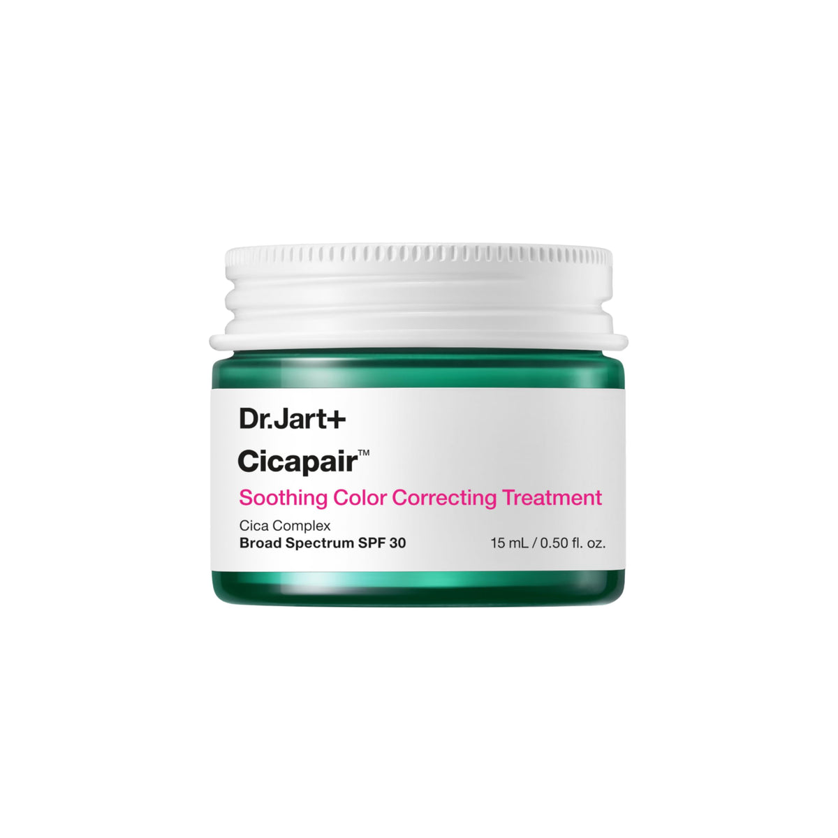 Dr.Jart+ Cicapair Colour Correcting Treatment SPF 30 - Centella Asiatica CC Cream - Rosacea Skincare 15ml - New