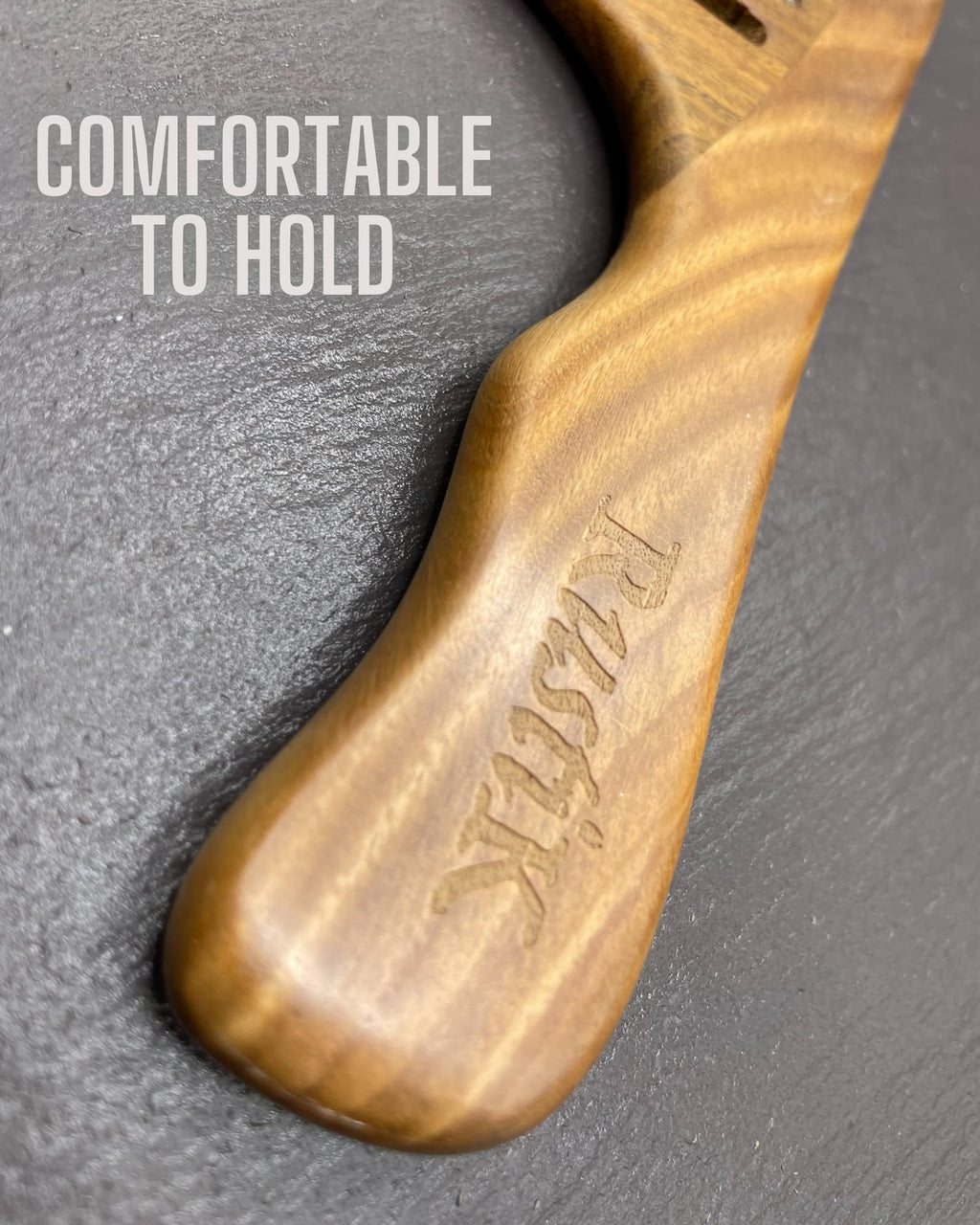 RustiK Sandalwood Wide Tooth Comb - Wooden, Anti-Static Detangling Hair Brush for Curls & Thick Hair - Damaged Box