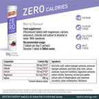 Dextro Energy Zero Calories I Recovery and Hydration Electrolyte Drink I Zero Effervescent Tablets I Berry | 3 Tubes, 60 Tablets | - BBE 05/2026
