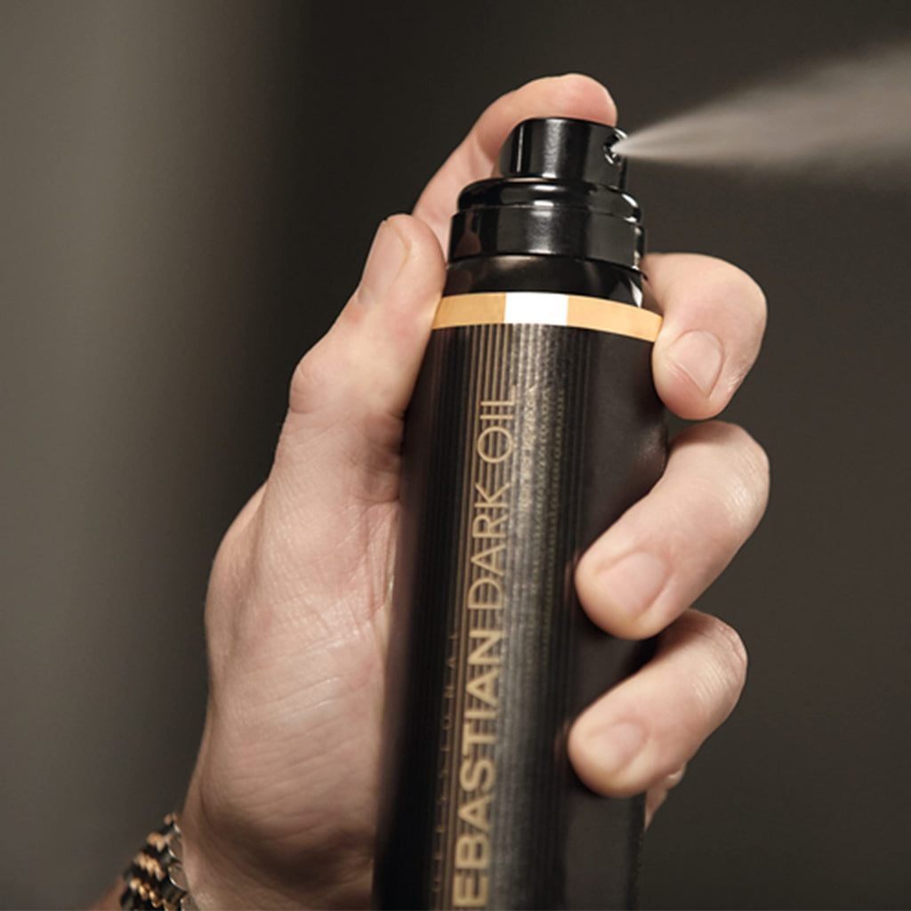 Sebastian Professional Dark Oil Hair Mist - Smoothing & Conditioning Spray for All Hair Types, 200ml - Damaged Box