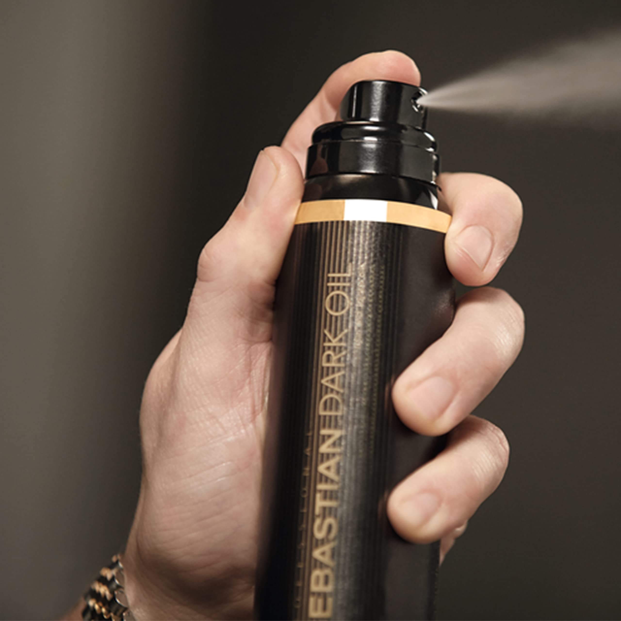 Sebastian Professional Dark Oil Hair Mist - Smoothing & Conditioning Spray for All Hair Types, 200ml - Damaged Box