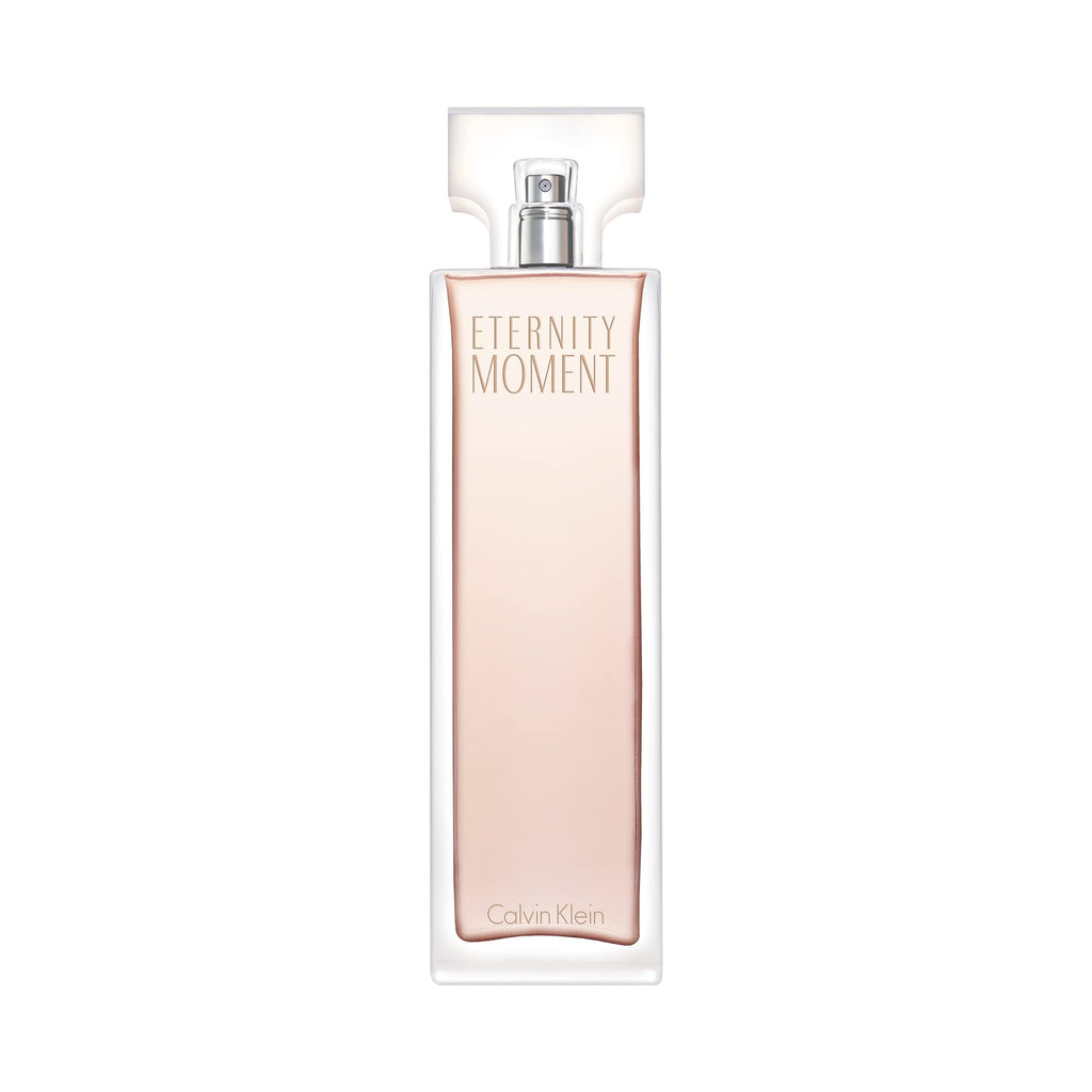 CALVIN KLEIN Eternity Moment - Eau de Parfum for Women - Floral Fragrance with Notes of Sweet Lychee, Pink peony and Raspberry Cashmere - High Longevity - 50 ml - Damaged Box