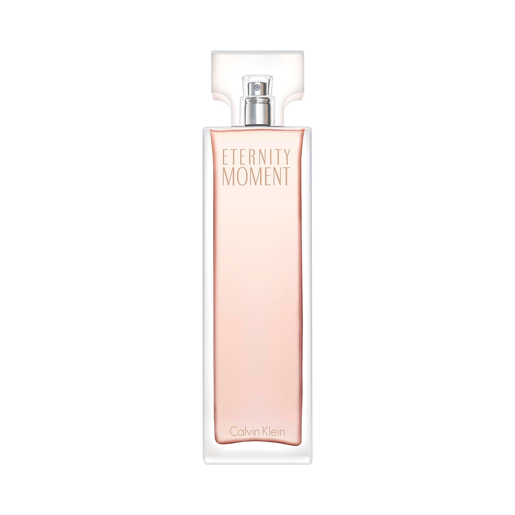CALVIN KLEIN Eternity Moment - Eau de Parfum for Women - Floral Fragrance with Notes of Sweet Lychee, Pink peony and Raspberry Cashmere - High Longevity - 50 ml - Damaged Box