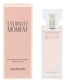CALVIN KLEIN Eternity Moment - Eau de Parfum for Women - Floral Fragrance with Notes of Sweet Lychee, Pink peony and Raspberry Cashmere - High Longevity - 50 ml - Damaged Box
