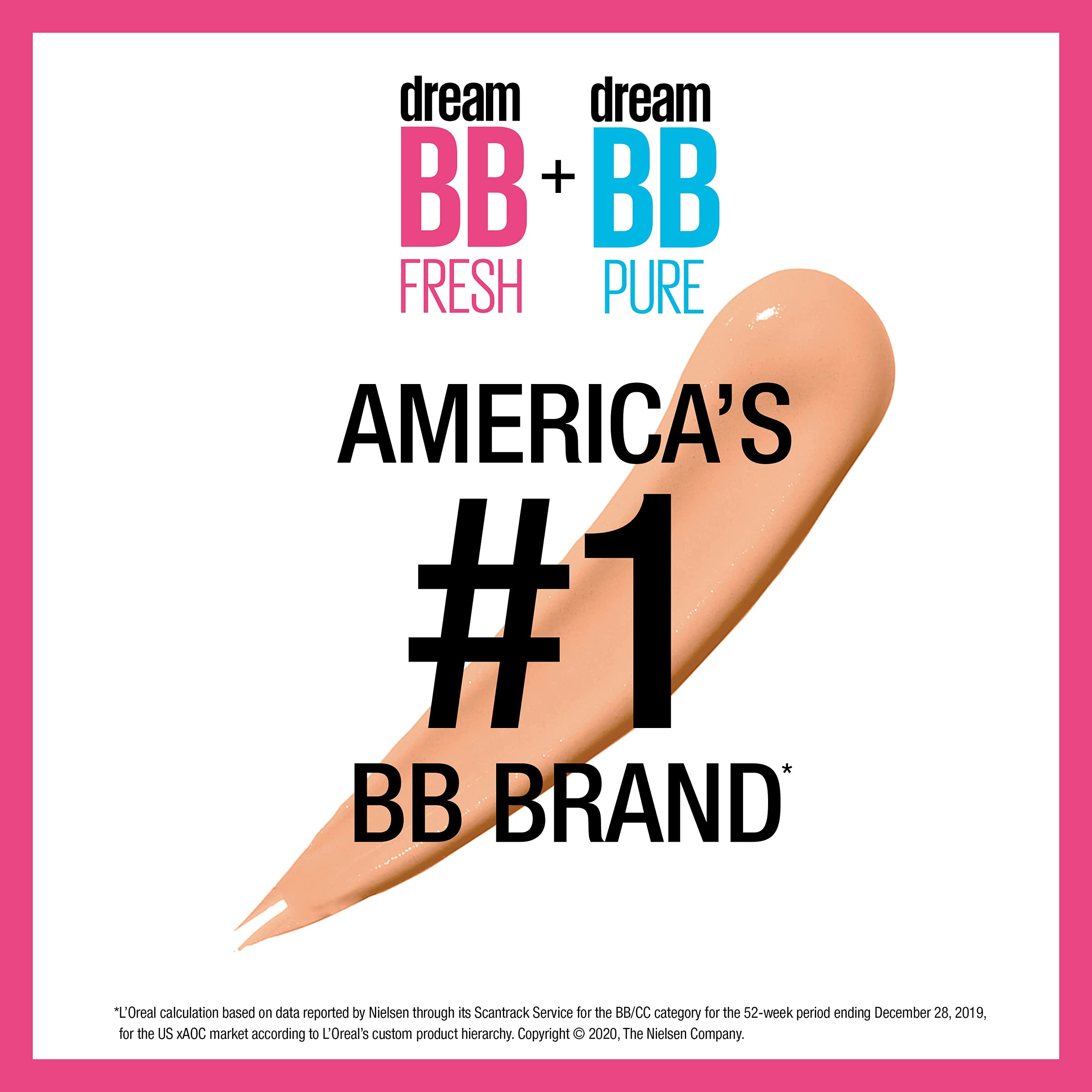 Maybelline Dream Fresh BB Cream - Light/Medium 110 - 8-in-1 Skin Perfecting Beauty Balm
