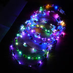 URAQT LED Flower Headband - 6 Pack Light Up Crown Garland for Women & Girls - Wedding, Party Decor - Damaged Box
