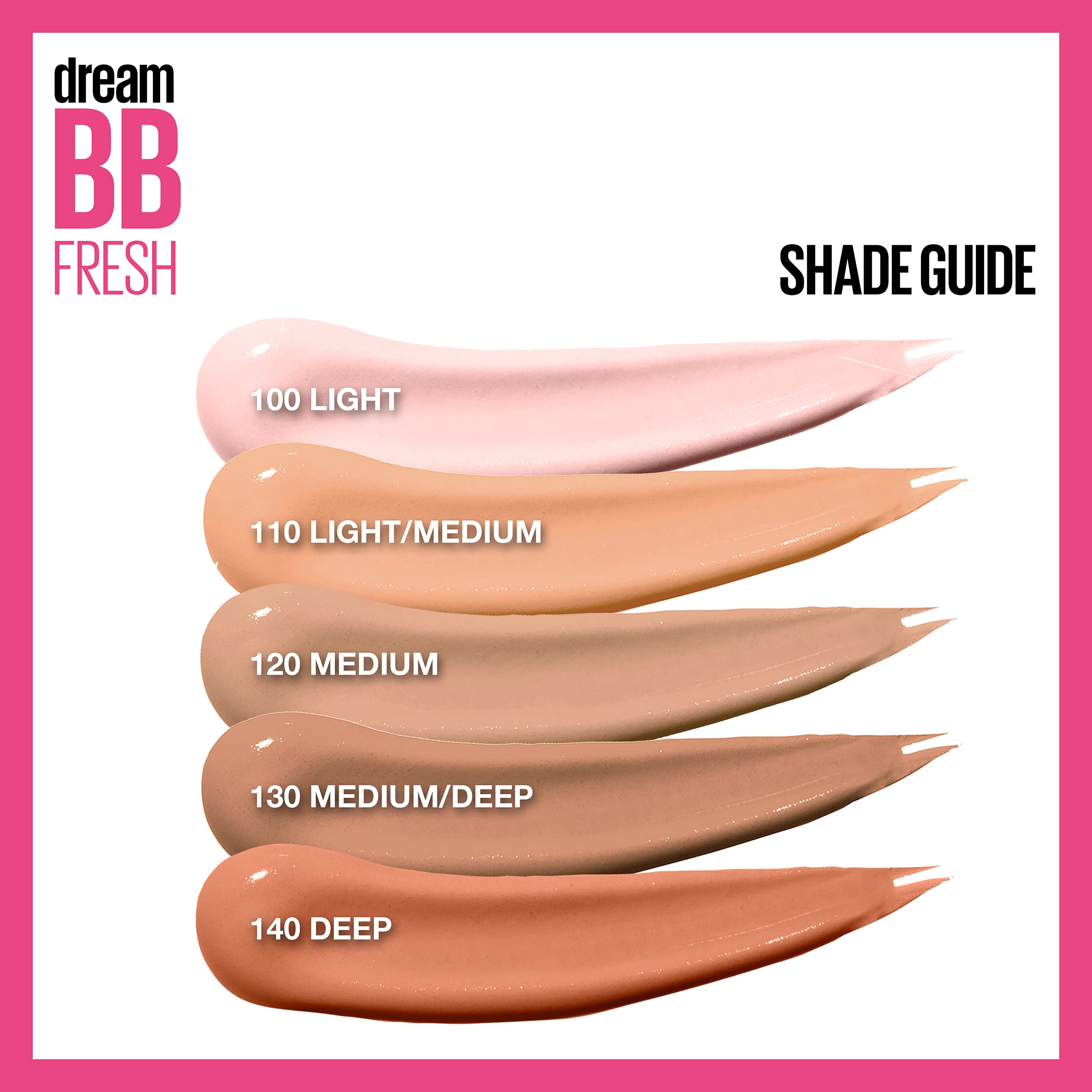 Maybelline Dream Fresh BB Cream - Light/Medium 110 - 8-in-1 Skin Perfecting Beauty Balm