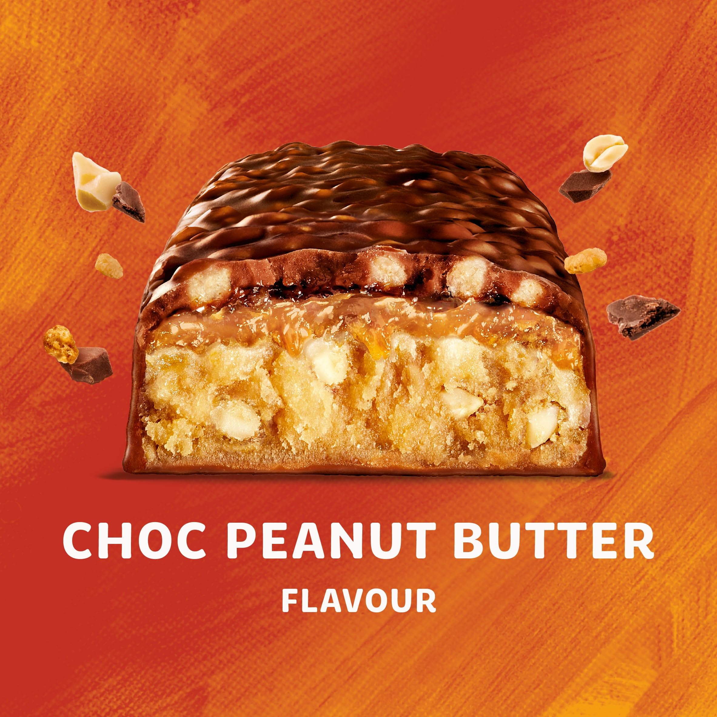 TREK High Protein Low Sugar Choc Peanut Butter Bar - Plant-Based, High Fibre - 12 x 55g - BBE 05/2026