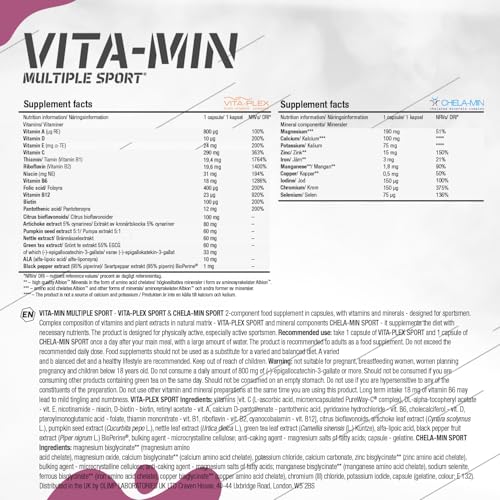 OLIMP Vita-Min Multiple Sport 60 Capsules - Vitamins & Minerals Supplement - Damaged Box - BBE 04/2028