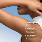 Lancaster Sun Beauty Body Water SPF50 100ml, Photoaging Control, Nude Skin Sensation, Broad Spectrum Sun Protection, Water and Sweat Resistant Spray, Suitable for All Skin Types, Vegan