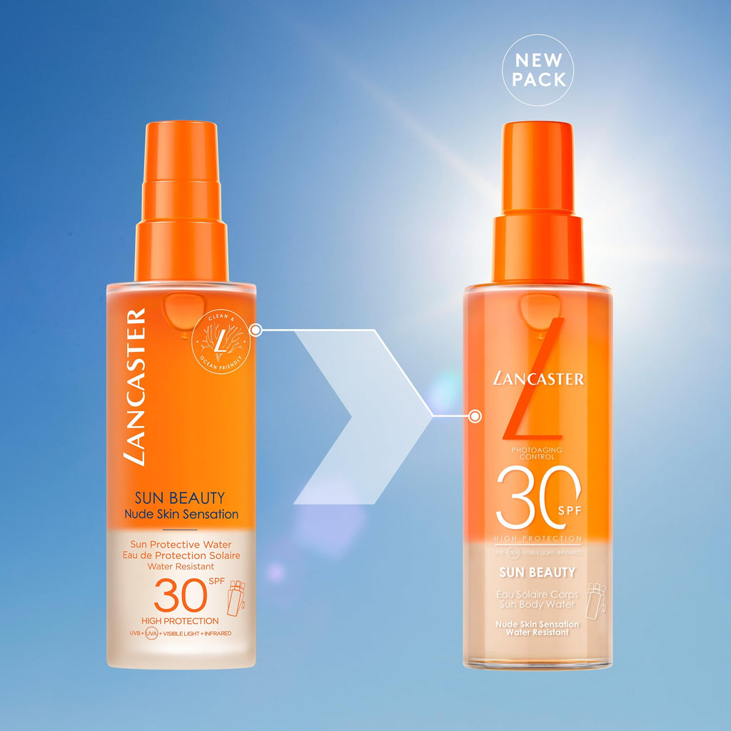Lancaster Sun Beauty Body Water SPF50 100ml, Photoaging Control, Nude Skin Sensation, Broad Spectrum Sun Protection, Water and Sweat Resistant Spray, Suitable for All Skin Types, Vegan