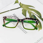 MMOWW 3-Pack Oversized Reading Glasses for Women - Anti Blue Light, Square Frame, +1.0 Black Hawksbill - Damaged Box