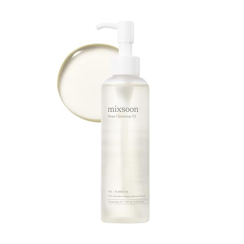 Mixsoon Bean Cleansing Oil - Sebum-Melting & Pore-Clearing Makeup Remover with Fermented Soybean, Hydrating Vegan Oil for Blackhead Remover & Luminous Skin, Korean Glass Skin Care 195ml - Damaged Box
