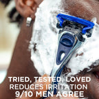 WILKINSON SWORD Hydro 5 Razor for Men - Carbon Coated Blades, Hydrating Gel, Precision Trimmer - 1 Razor, 3 Blades - Damaged Box
