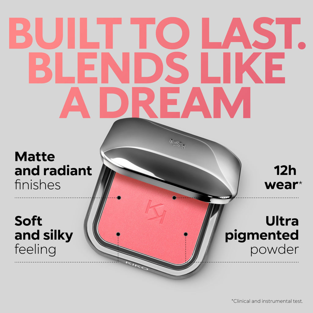 KIKO Milano Unlimited Blush 06 Brick - Long-Lasting Powder Blush, Buildable Finish
