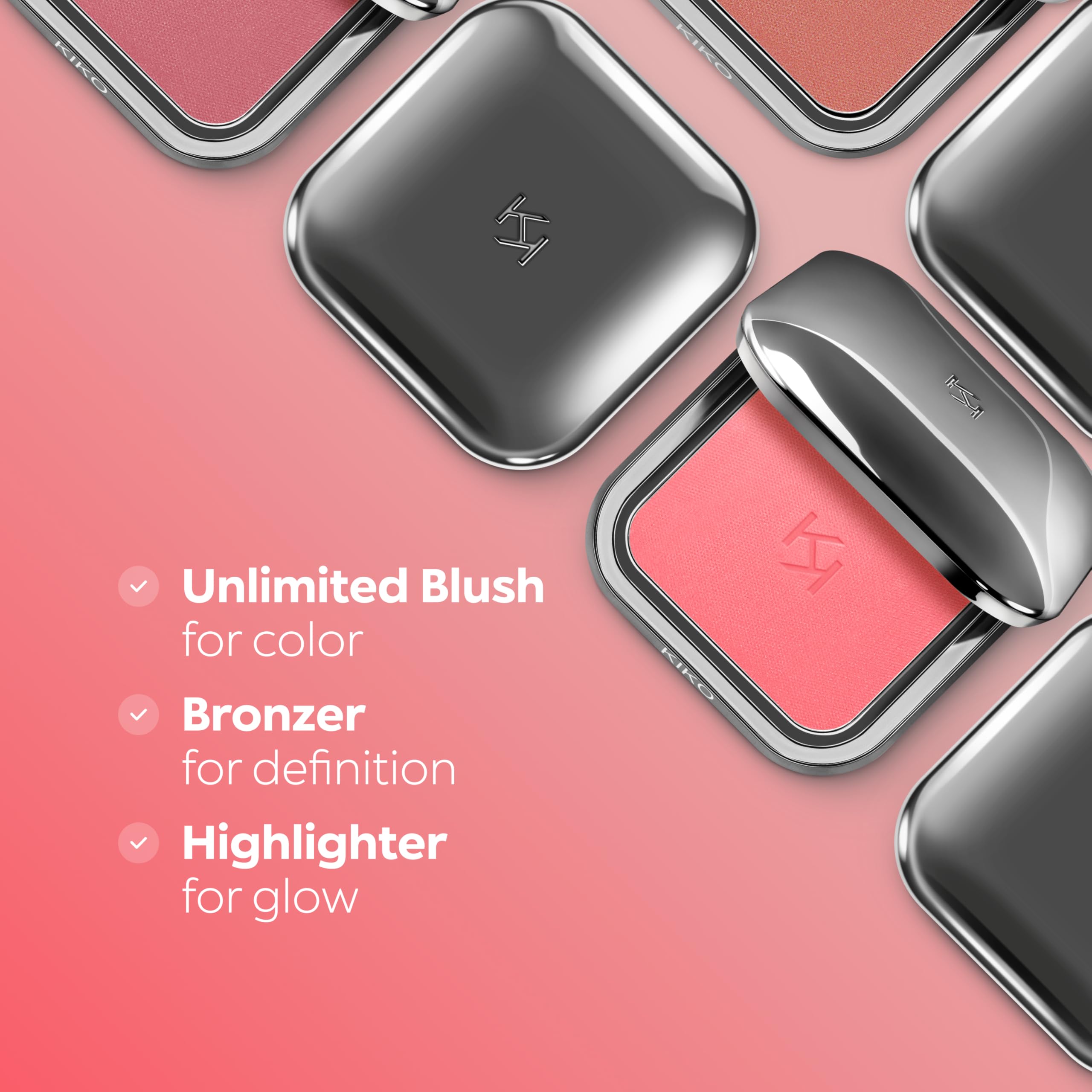 KIKO Milano Unlimited Blush 06 Brick - Long-Lasting Powder Blush, Buildable Finish