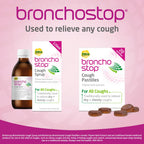 Bronchostop Cough Syrup 200ml - Used for Relief for Dry or Chesty Coughs - with Thyme Herb and Marshmallow Root Extract - Non Drowsy Cough Medicine that Can Be Diluted or Undiluted - BBE 07/2028