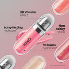 KIKO Milano 3D Hydra Lipgloss 21 Brown Rose - Hydrating Plumping Lip Gloss with Wand Applicator