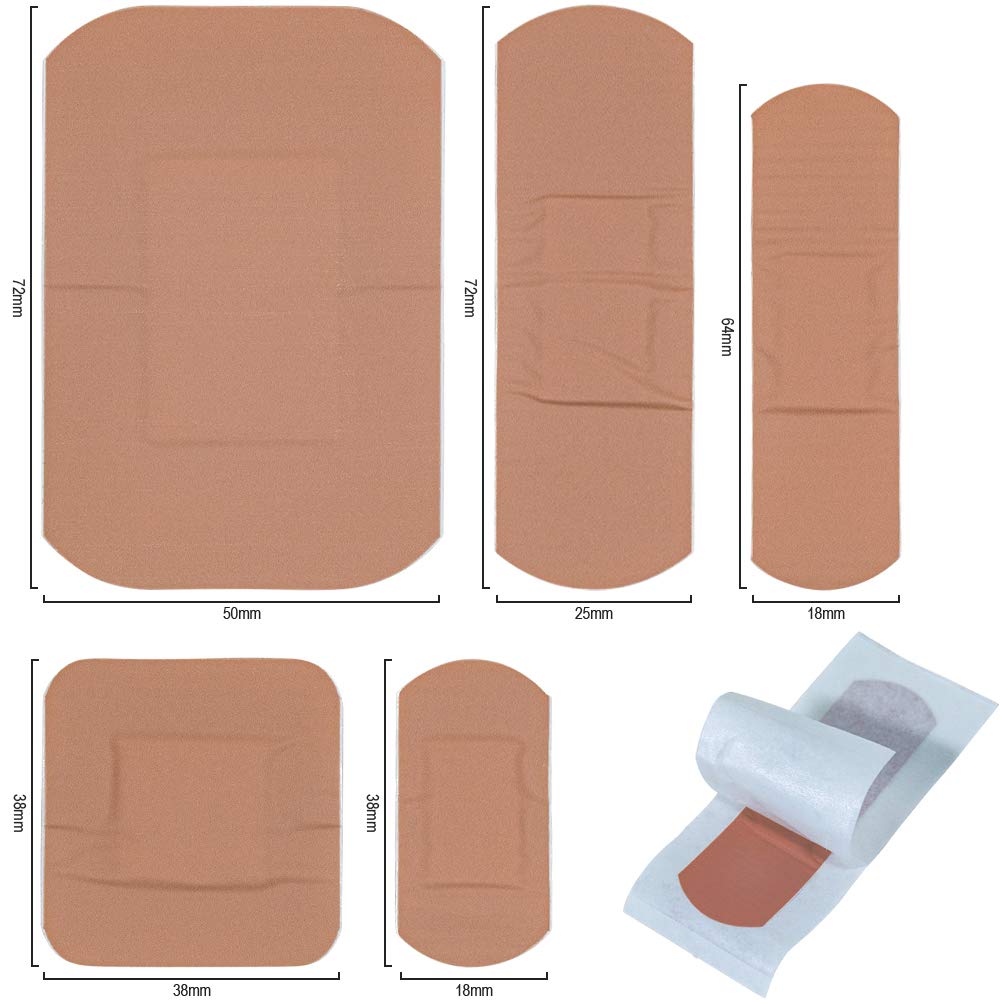 Safety First Aid Group HypaPlast Pink Washproof, Assorted (100) Sterile Hypoallergenic - Damaged Box