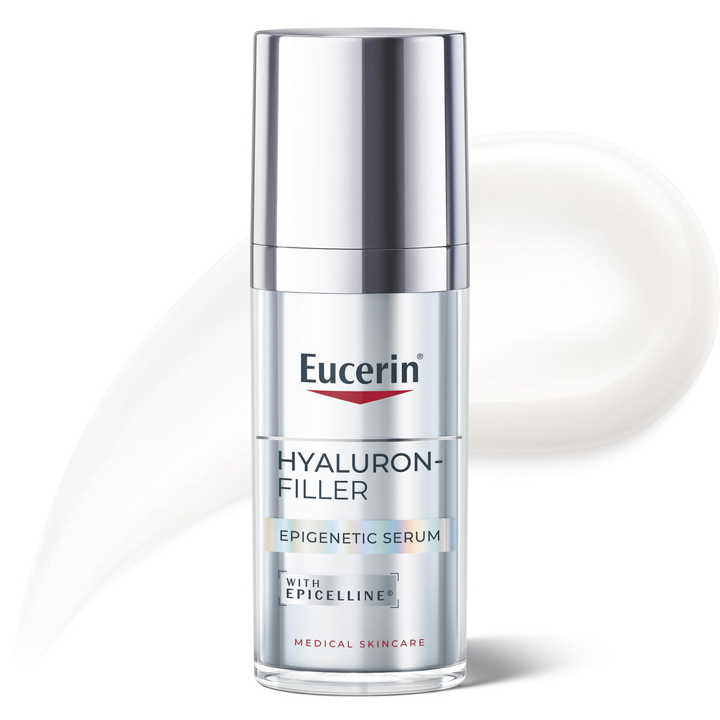Eucerin Hyaluron-Filler Epigenetic Face Serum 30ml, Hyaluronic Acid Serum With Epicelline for Anti-Wrinkle Skincare, Advanced Face Moisturiser to Correct Visible Signs of Ageing - Damaged Box