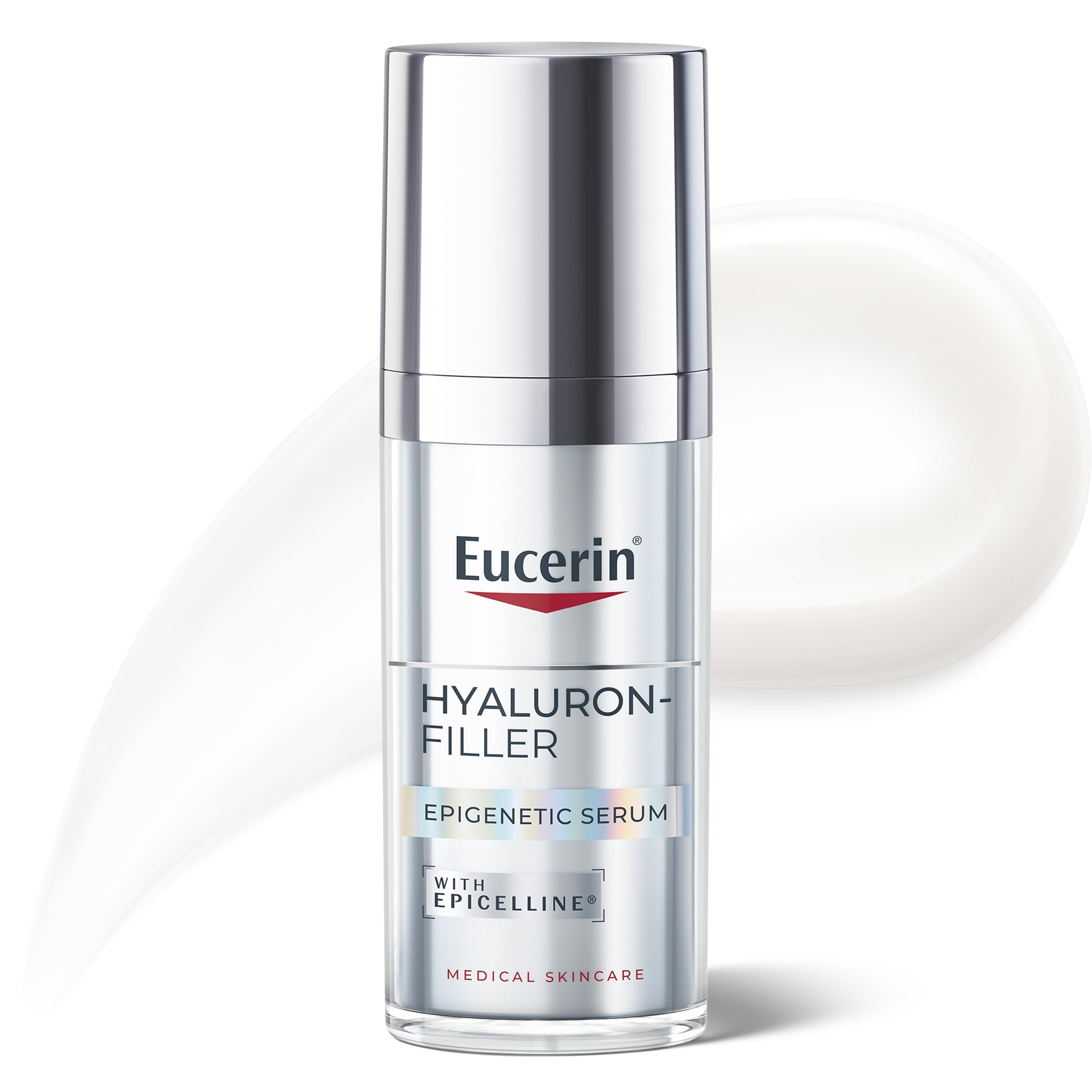 Eucerin Hyaluron-Filler Epigenetic Face Serum 30ml, Hyaluronic Acid Serum With Epicelline for Anti-Wrinkle Skincare, Advanced Face Moisturiser to Correct Visible Signs of Ageing - Damaged Box