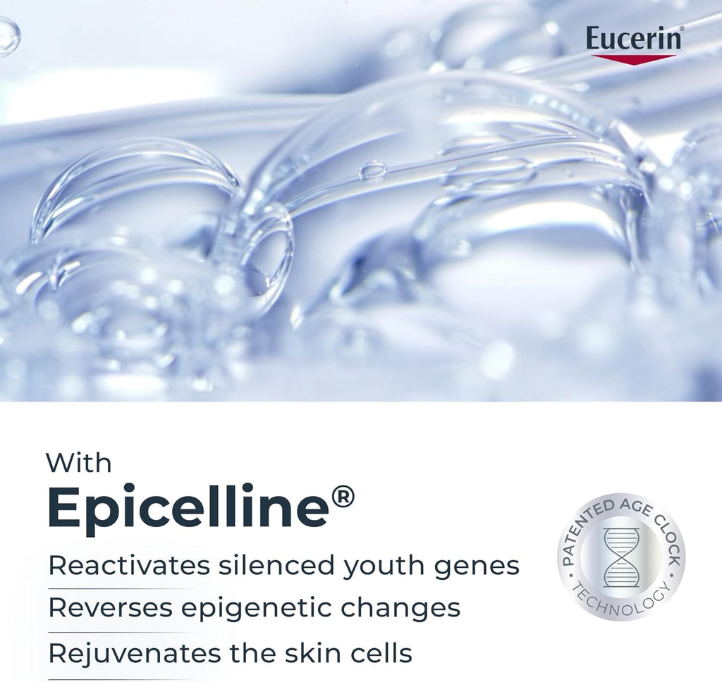 Eucerin Hyaluron-Filler Epigenetic Face Serum 30ml, Hyaluronic Acid Serum With Epicelline for Anti-Wrinkle Skincare, Advanced Face Moisturiser to Correct Visible Signs of Ageing - Damaged Box
