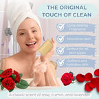 Imperial Leather Original Bar Soap 4 x 90g - Gentle Cleansing Hand & Bath Wash with Travel Soap Dish - Damaged Box