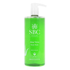 SBC Skincare Aloe Vera Body Wash 500ml - Soothing, Cooling Shower Gel - Hydrating, Family Friendly After Sun Gel