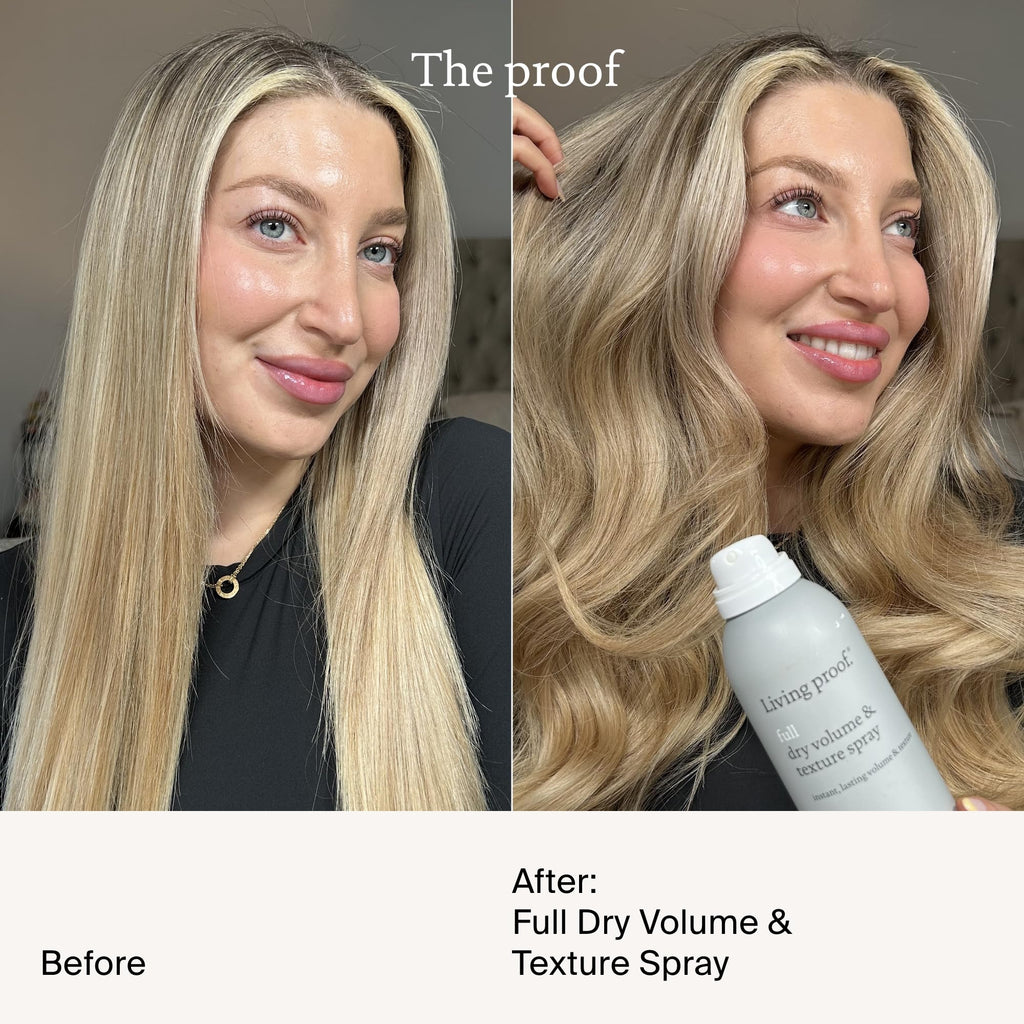 Living Proof Full Dry Volume and Texture Spray, Instantly Transforms Fine, Flat or Thin Hair, Heat Protection up to 210^0C - Damaged Box