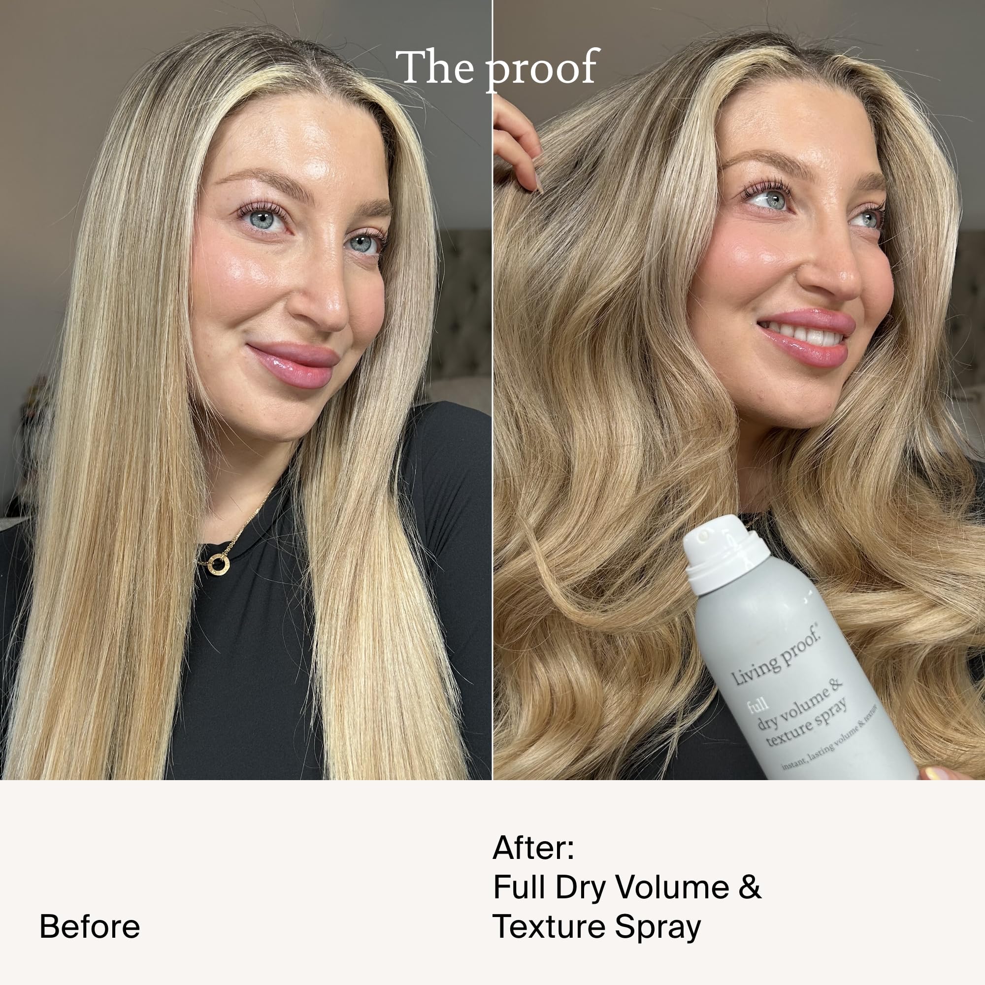 Living Proof Full Dry Volume and Texture Spray, Instantly Transforms Fine, Flat or Thin Hair, Heat Protection up to 210^0C - Damaged Box