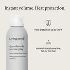 Living Proof Full Dry Volume and Texture Spray, Instantly Transforms Fine, Flat or Thin Hair, Heat Protection up to 210^0C - Damaged Box