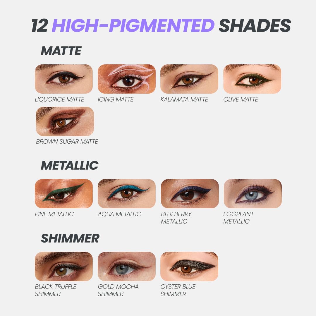 Wonderskin 1440 Longwear Eyeliner Pencil - Kalamata Brown, Waterproof, Smudge-Proof Eye Liner - Damaged Box