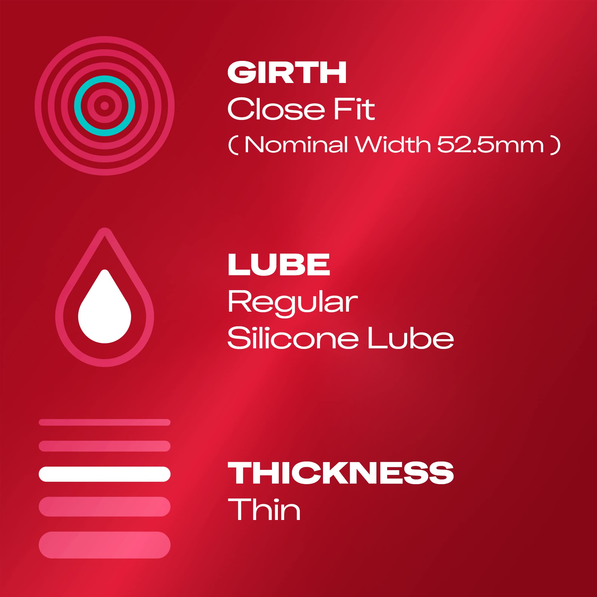 Durex Thin Feel Condoms, Close Fit, 30s, Secure, Tighter, Natural Latex, with Silicone Lube, Easy On Shape - Damaged Box - BBE 12/2027