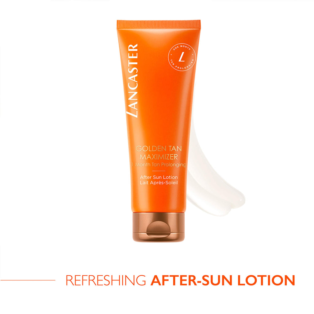 Lancaster Golden Tan Maximizer After Sun Lotion One Month Tan Prolonging, Natural Tan Accelerator, Soothes and Calms Sun-Exposed Skin, Softens Skin with Velvety Finish - Damaged Box