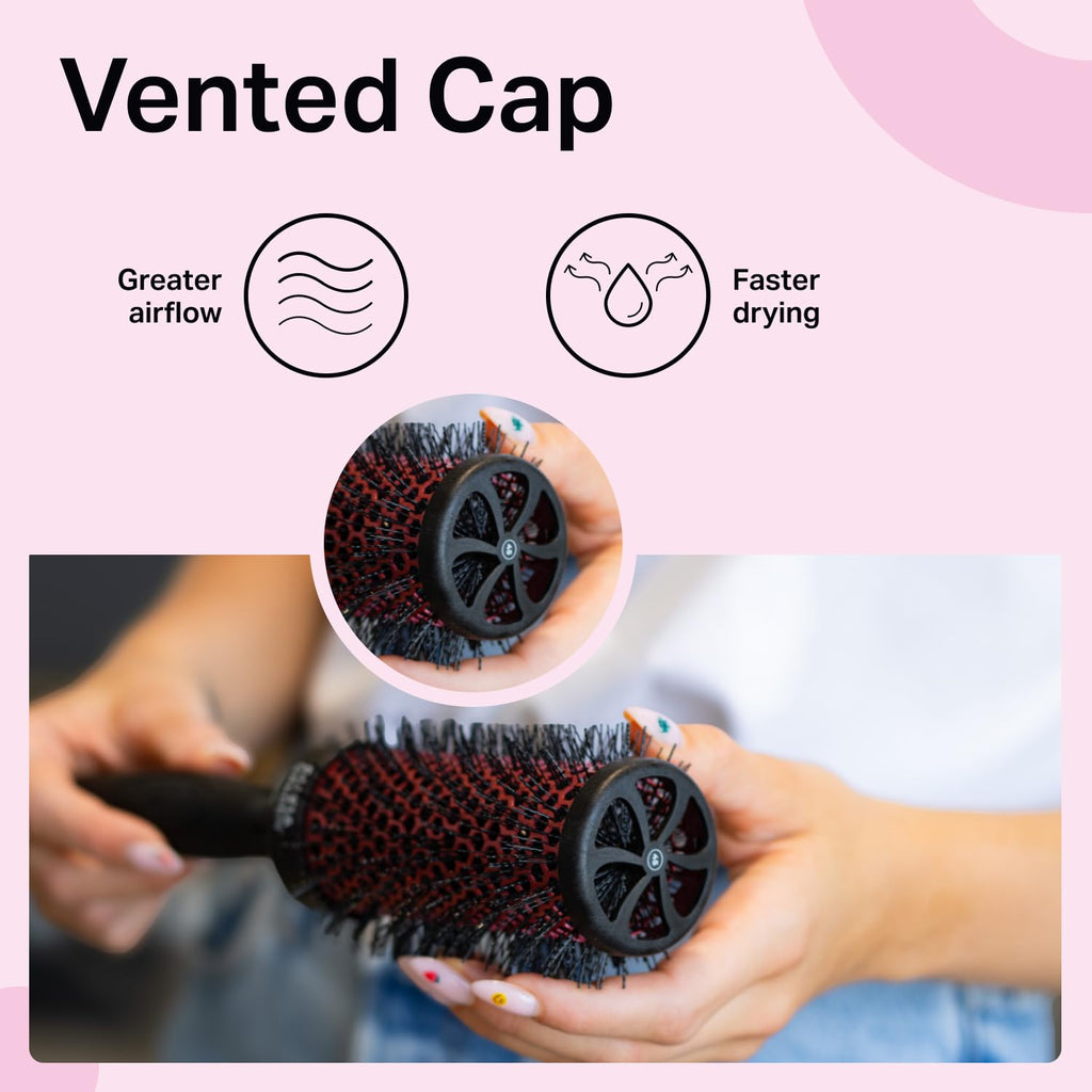 Olivia Garden Multibrush Curlers Kit - Size 45-4 Barrels of the Same Size & 1 Handle - Leave-In Barrels perfect for Curls and Volume - Damaged Box