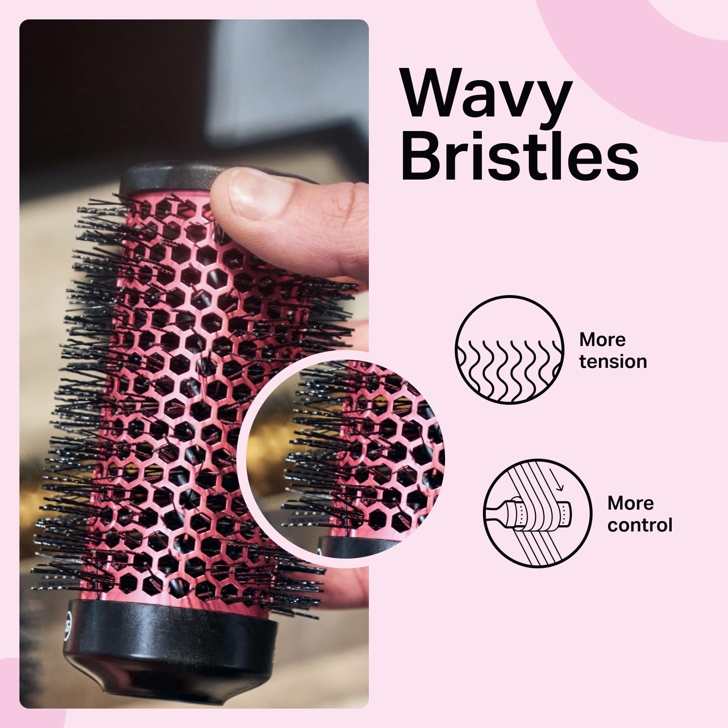 Olivia Garden Multibrush Curlers Kit - Size 45-4 Barrels of the Same Size & 1 Handle - Leave-In Barrels perfect for Curls and Volume - Damaged Box