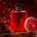 Ralph Lauren Polo Red Eau de Toilette for Men 125ml Spray - Fresh Woody Spicy Fragrance Aftershave - Red Grapefruit Saffron and Redwood - Damaged Box