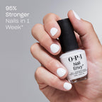 OPI Nail Envy Nail Strengthener Treatment - Alpine Snow White Nail Polish 15ml - Vegan Nail Repair for Damaged Nails