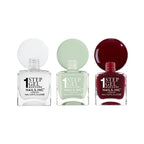 Nails Inc It's Topless Dirty Martini Gel-Like Nail Polish Trio - 3 Piece Set, Base Coat, Colour, Top Coat - Damaged Box